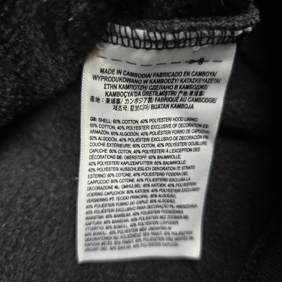 Vans Dog Forage for Happiness Graphic Hoodie Charcoal Gray Pullover Sweatshirt - Picture 9 of 12